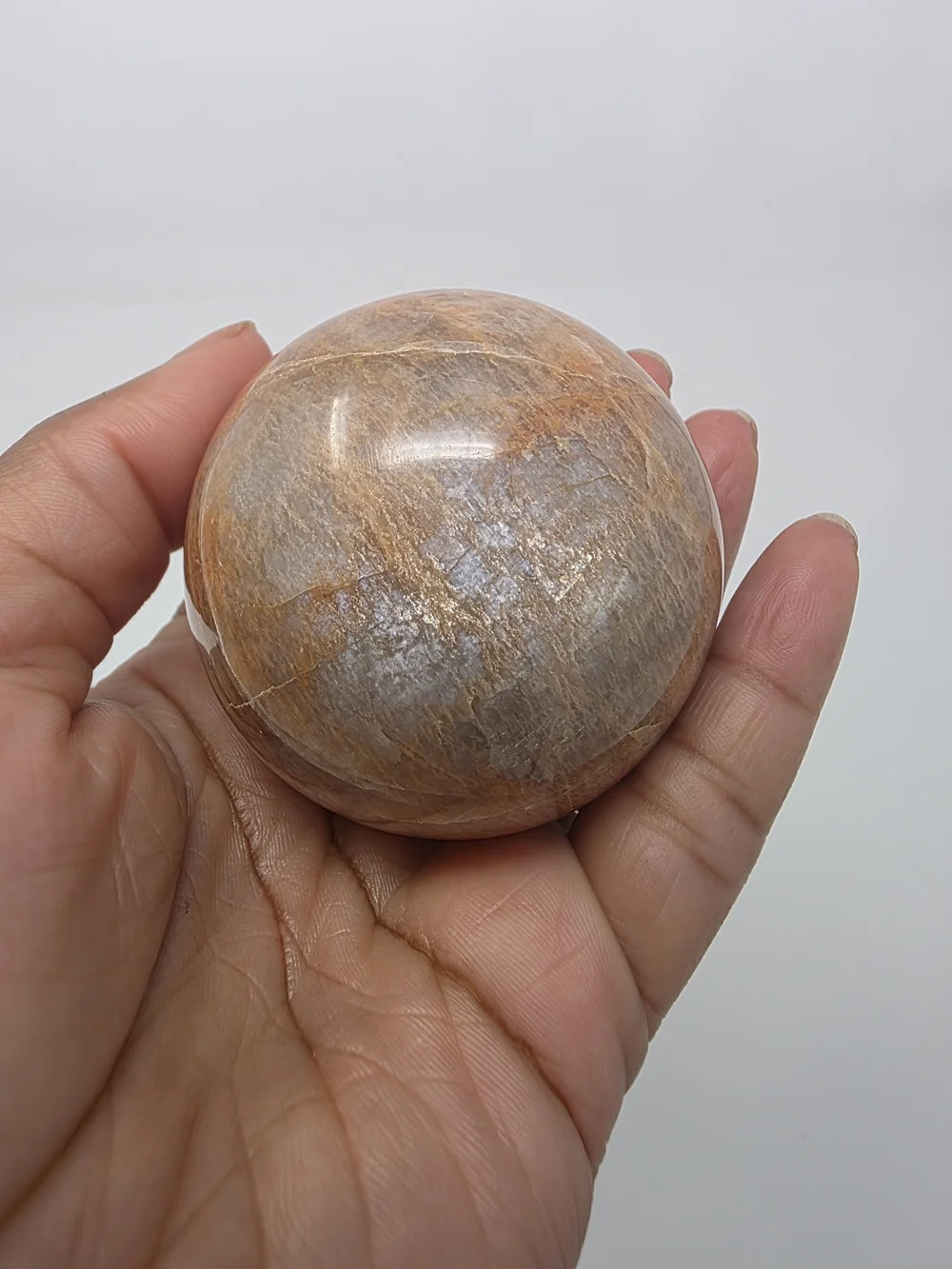 Peach Moonstone Sphere